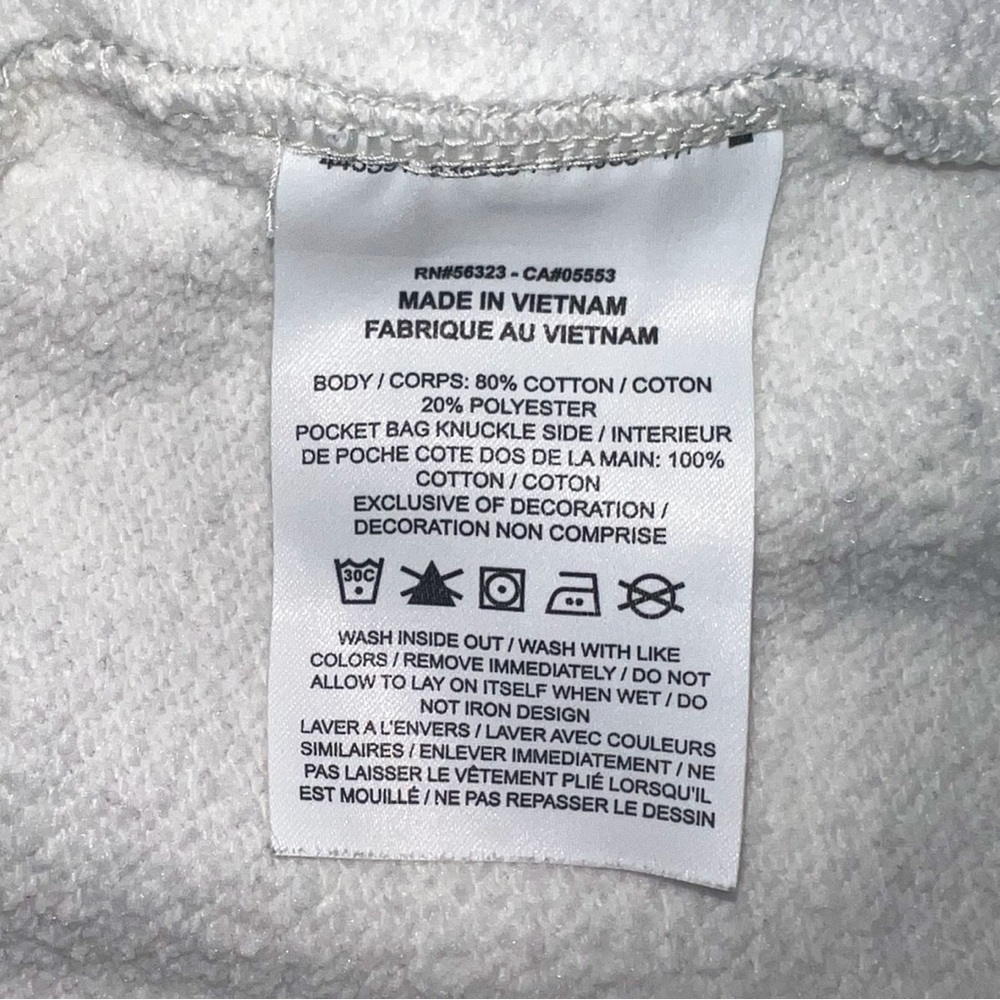 Nike Sportswear Club Fleece Mid-Rise Shorts - Oatmeal Heather/White, Size L - Picture 10 of 11